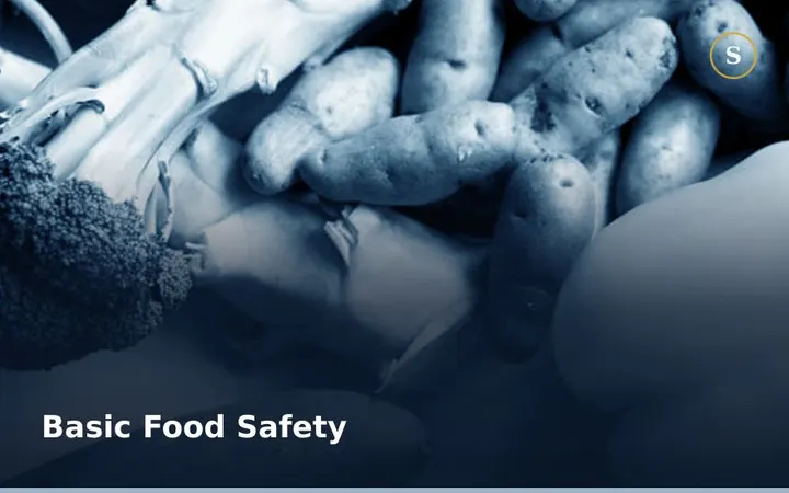 Basic Food Safety Training